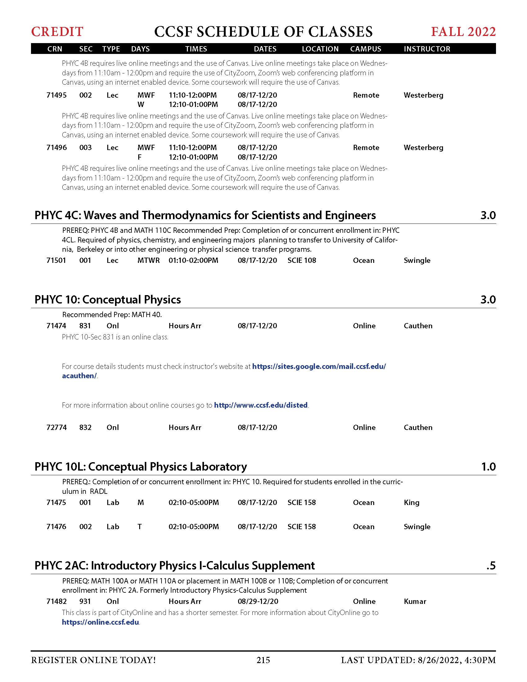 Physics FAQ CCSF